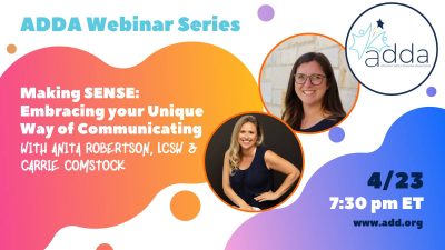 Making SENSE: Embracing your Unique Way of Communicating with Anita Robertson, LCSW & Carrie Comstock